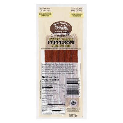 Noah Martin Pepperoni miel et ail 75 g, 7,32 $/100g