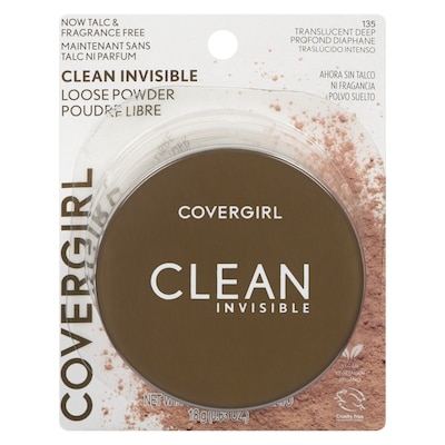 CoverGirl Poudre Libre Clean Invisible, Translucent Deep - 135 18 g, 66,61 $/100g