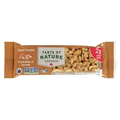 Taste of Nature Snack Bars Peanut Caramel 40 g, $4.98/100g