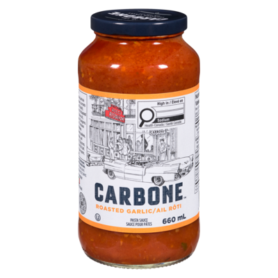 Carbone Pasta Sauce Roasted Garlic 660 ml, $2.12/100ml