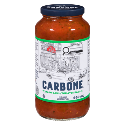 Carbone Pasta Sauce Tomato Basil 660 ml, $1.82/100ml