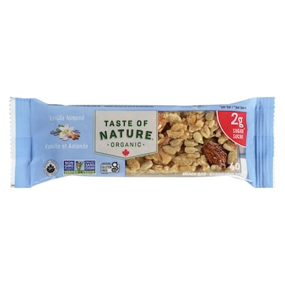 Taste of Nature Snack Bars Vanilla Almond 40 g, $4.98/100g