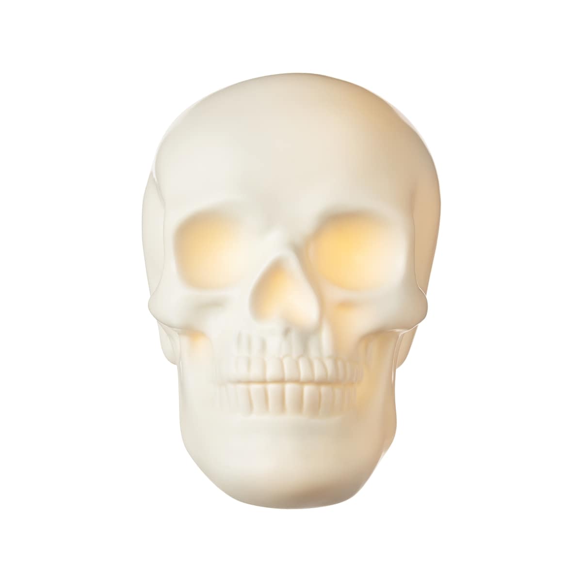 null 5.25IN Battery Operated Ceramic Skull   1 ea, $9.00/1ea
