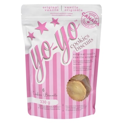 null Biscuits sandwich sablés vanille originale 330 g, 2,72 $/100g