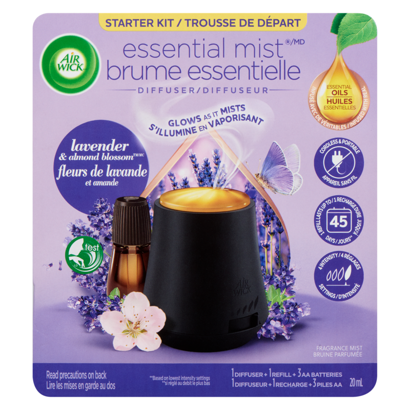 Air Wick ESSENTIAL MIST® - Kit - 1+1 Lavender & Almond Blossom