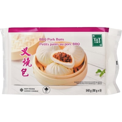 T&T BBQ Pork Buns 540 g, $1.29/100g
