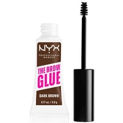 The Brow Glue, Instant Brow Styler, 16H Extreme Hold, Vegan Formula - Dark Brown, 0.18oz / 5g