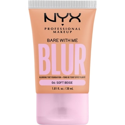 Nyx Bare With Me, Tint Foundation, Medium buildable coverage, 12h hydration, Lightweight matte finish - 06 SOFT BEIGE 30 ml, $53.30/100ml