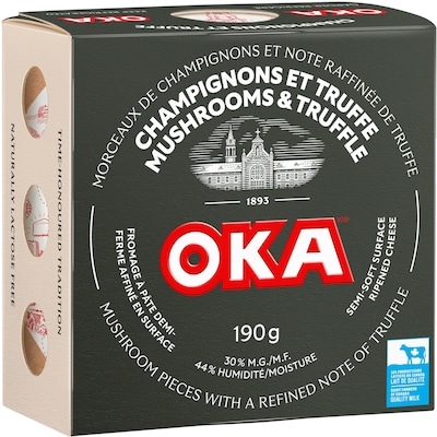 Oka Mushroom and Truffles Cheese 190 g, $5.78/100g