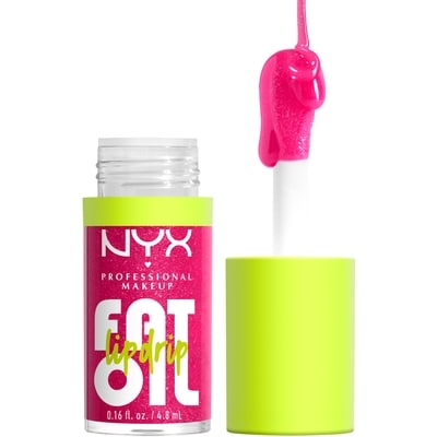Nyx Fat Oil, Huile pour les lèvres, Hydratation 12hres, Non collant, Formule végane - SUPERMODEL (Rose) 4.8 g, 312,29 $/100g