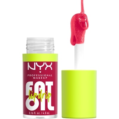 Nyx Fat Oil, Lip drip, 12HR Hydration, Non-sticky, Vegan Formula - 05 NEWSFEED (Cherry pink) 4.8 g, $312.29/100g