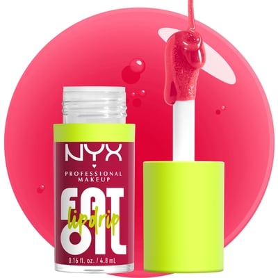 Fat Oil, Huile pour les lèvres, Hydratation 12hres, Non collant, Formule végane - NEWSFEED (Rose cerise)