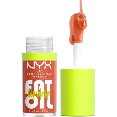 Nyx Fat Oil, Huile pour les lèvres, Hydratation 12hres, Non collant, Formule végane - FOLLOW BACK (Rose pêche) 4.8 g, 312,29 $/100g