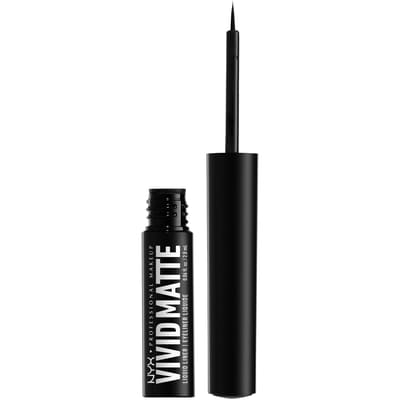 Nyx Vivid Matte, Traceur liquide, Résiste au transfert, Pointe super fine, Fini mat - NOIR 2 ml, 699,50 $/100ml