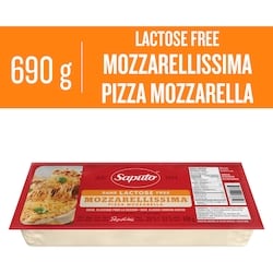Saputo Lactose Free Mozzarellissima Pizza Mozzarella Cheese - 690