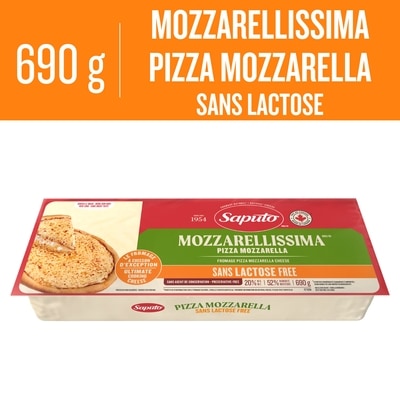 Saputo Fromage Mozzarellissima pizza mozzarella sans lactose 690 g, 1,45 $/100g