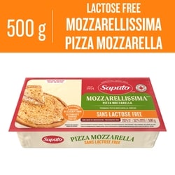 Saputo Lactose Free Mozzarellissima Pizza Mozzarella Cheese 500 g, $1.60/100g