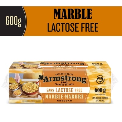Armstrong Lactose Free Marble Cheddar Cheese 600 g, $1.50/100g