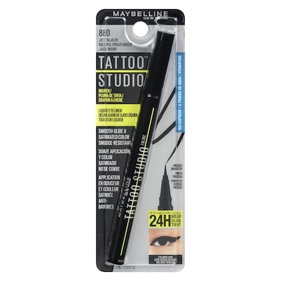 Maybelline 24H Tattoo Eye Liner Ink Pen, Black 1 ml, $900.00/100ml