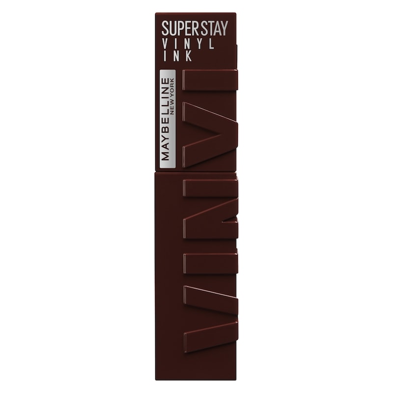 Super Stay Vinyl Ink Longwear No-Budge Liquid Lipcolor, Highly Pigmented Color and Instant Shine, Fearless, Purple Brown