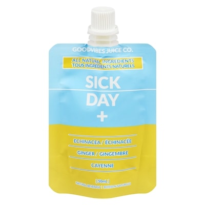goodvibes Juice Co Natural Beverage Sick Day 50 ml, $10.98/100ml