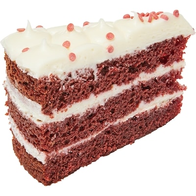 Tranche de gâteau velours rouge La Rocca