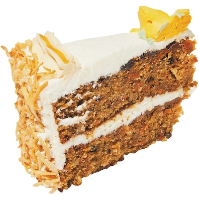 null Tranche de gâteau aux carottes 212 g, 1,89 $/100g