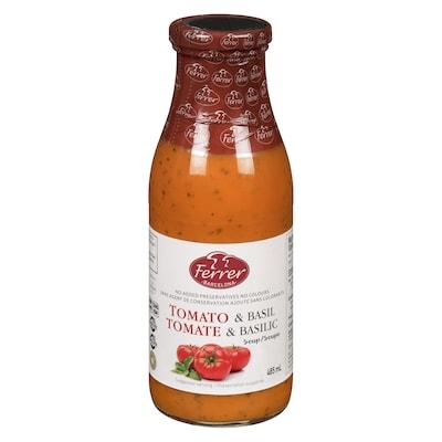 Ferrer Soupe tomate & basilic 485 ml, 1,44 $/100ml