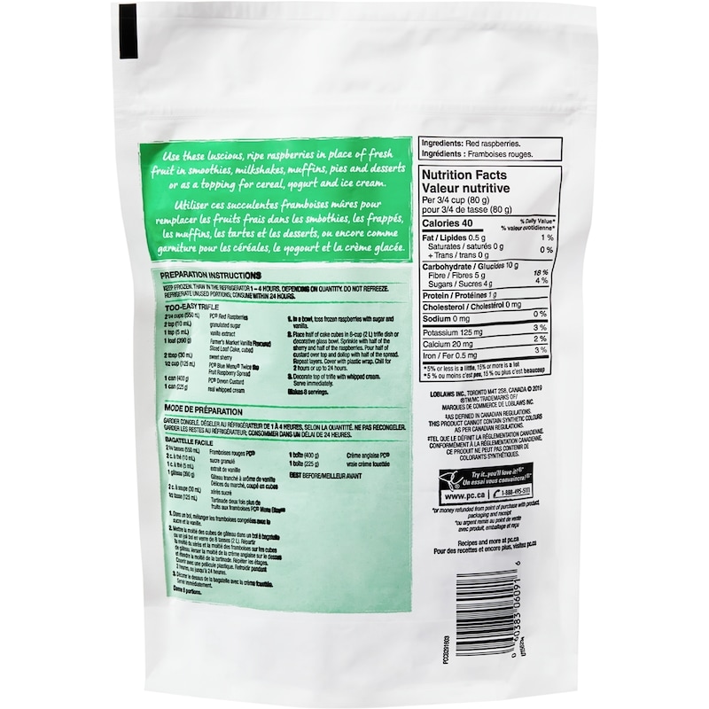 Frozen Red Raspberries