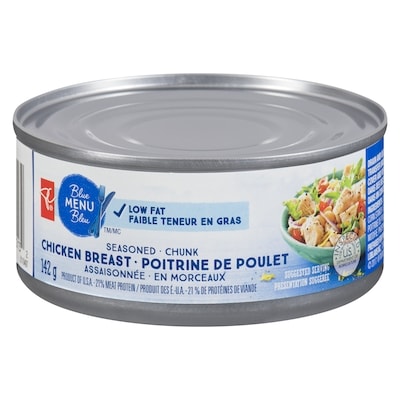 PC Blue Menu Blue Menu Chicken Breast Seasoned Chunk 142 g, $2.67/100g