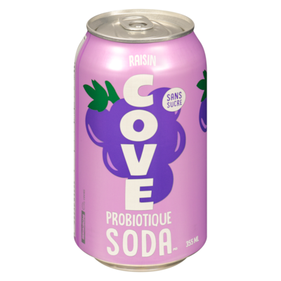 COVE Un soda santé grain de raisin 355 ml, 0,84 $/100ml