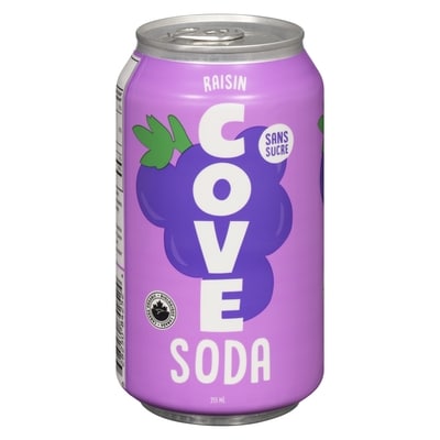 COVE Un soda santé grain de raisin 355 ml, 0,84 $/100ml