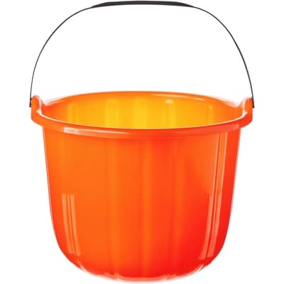 Plastic Pumpkin Pail Classic face