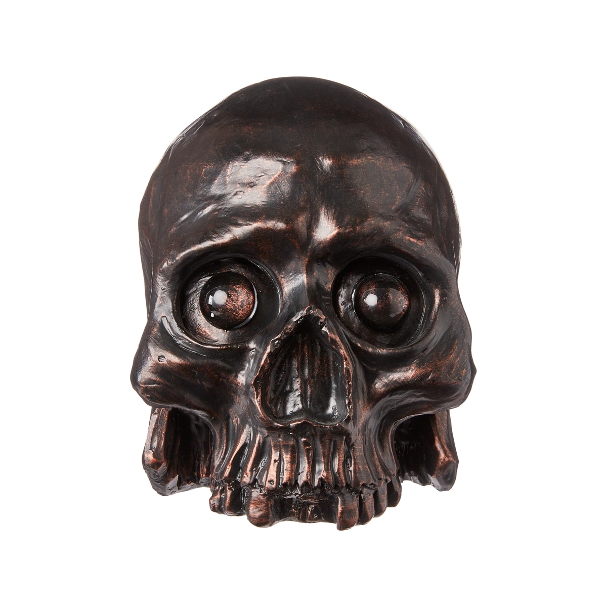 null 7In Resin Skull - Amber  1 ea, $9.00/1ea