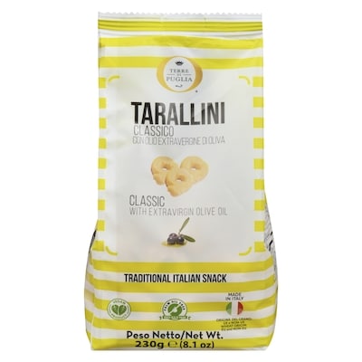 Terre Di Puglia Tarallini Classic With Extra Virgin Olive Oil 230 g, $1.73/100g