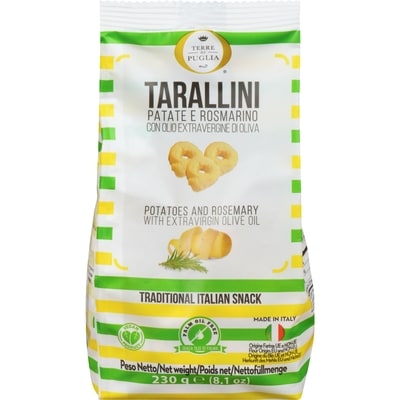 Terre Di Puglia Bakery Product With Potatoes, Rosemary And Extra Virgin Olive Oil 2% Tarallini 230 g, $1.73/100g