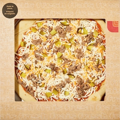 null Cheeseburger Pizza 660 g, $1.52/100g