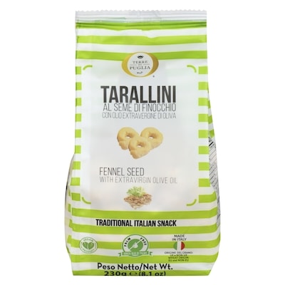 Terre Di Puglia Tarallini Fennel Seed 230 g, $1.73/100g