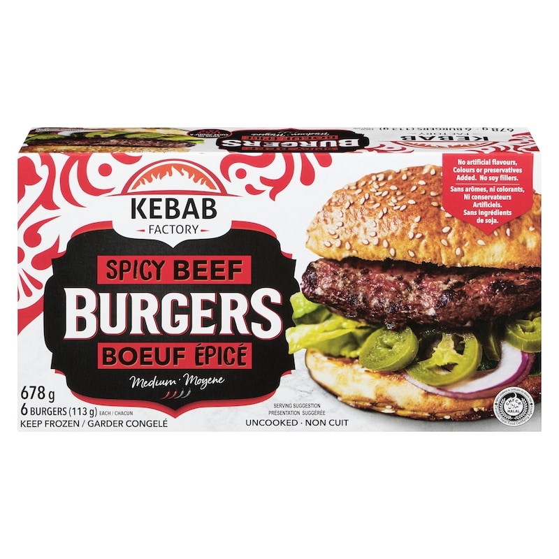 Spicy Beef Burgers Medium