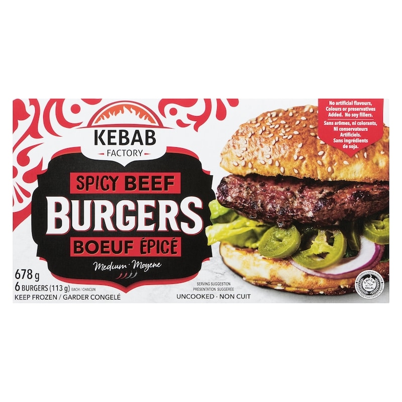 Spicy Beef Burgers Medium