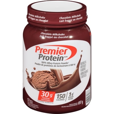 Premier Powder Protein Protein Whey Powder Chocolate Milkshake 697 g, $5.38/100g