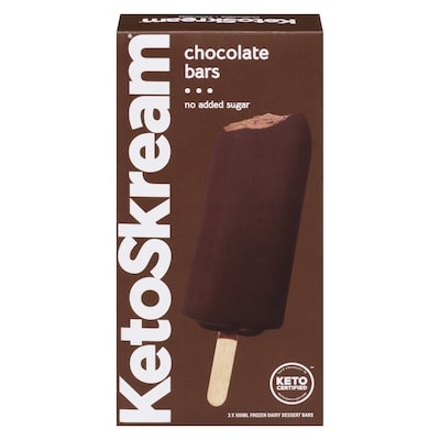 KetoSkream Frozen Dessert Bar Dipped In Dark Chocolatey Coating Chocolate 1 ea, $9.99/1ea