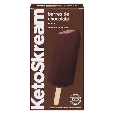 KetoSkream Barre-dessert glacée enrobée de chocolat noir chocolat 1 ea, 9,99 $/1ch