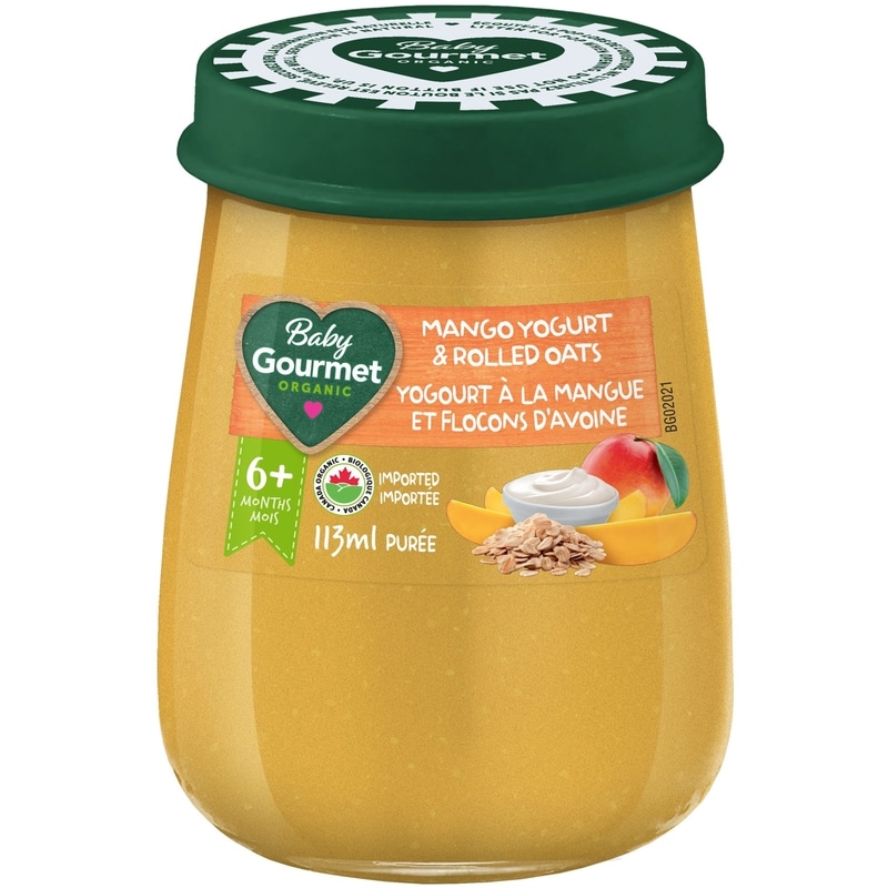 Organic Jar Mango Yogurt + Rolled Oats