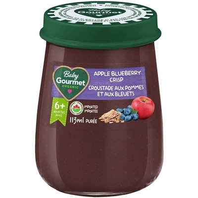 Baby Gourmet Organic Jar Apple Blueberry Crisp 113 ml, $2.03/100ml