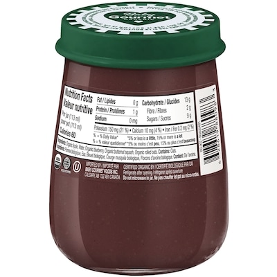 Organic Jar Apple Blueberry Crisp