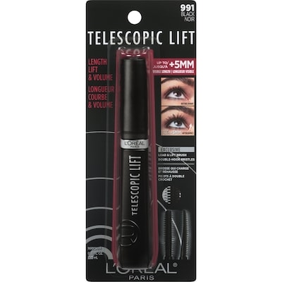 L'Oreal Paris Telescopic Lift Mascara, 991 Black 10 ml, $150.00/100ml