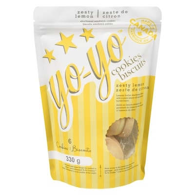 null Biscuits sandwich sablés zeste de citron 330 g, 2,72 $/100g