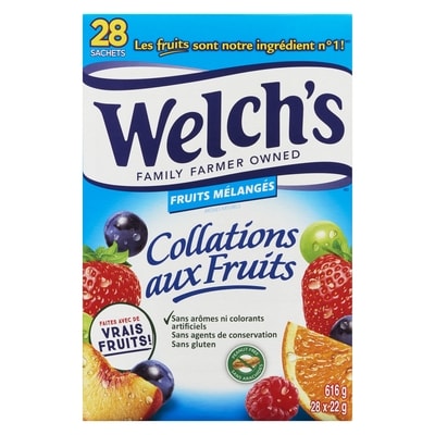 Collations aux fruits fruits mélangés 28 sachets