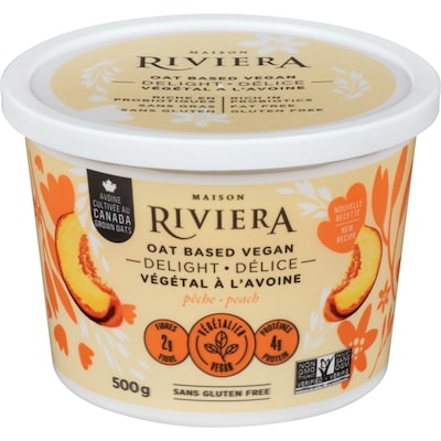 Riviera Oat Based Vegan Delight Peach 500 g, $1.36/100g